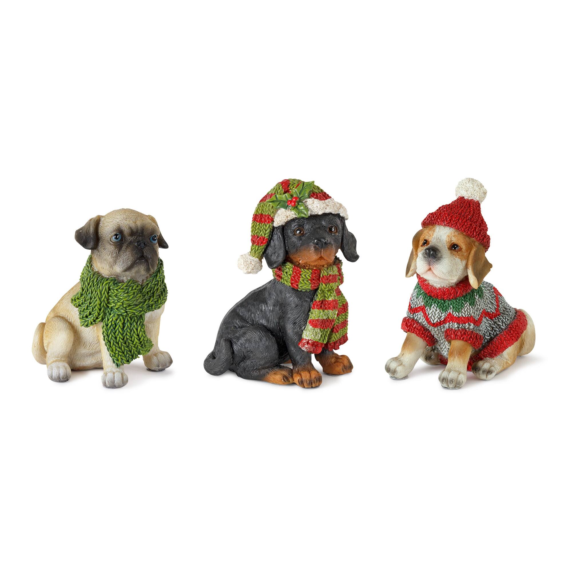 3.5" Winter Dog Set